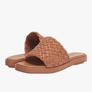 Vince Rumi Woven Leather Slide Sandals